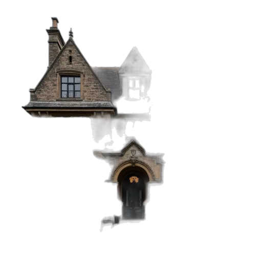 building, umbrella, crown, staff transparent PNG cut-out