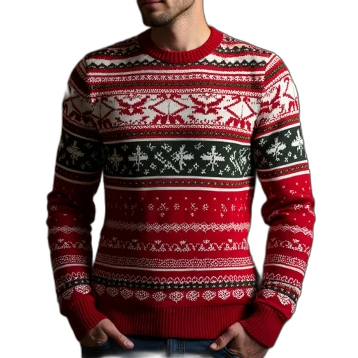 christmas, ugly, sweater, slim transparent PNG cut-out