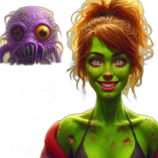 creature, mask, concept art, comic book art transparent PNG cut-out