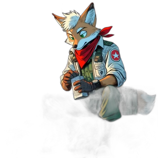 staff, jacket, mask, weapon transparent PNG cut-out