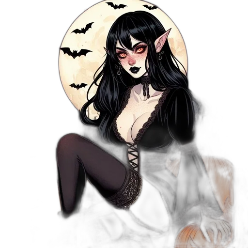 fantasy art, concept art, watercolor, pixel art transparent PNG cut-out