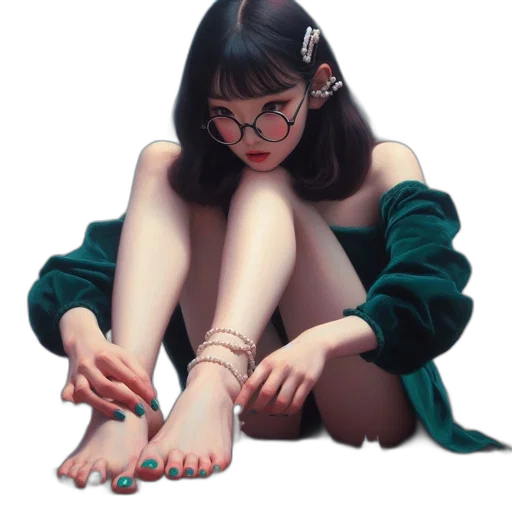 jewelry, shoes, dress, photorealistic transparent PNG cut-out