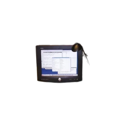 staff, cluttered, desk, computer transparent PNG cut-out