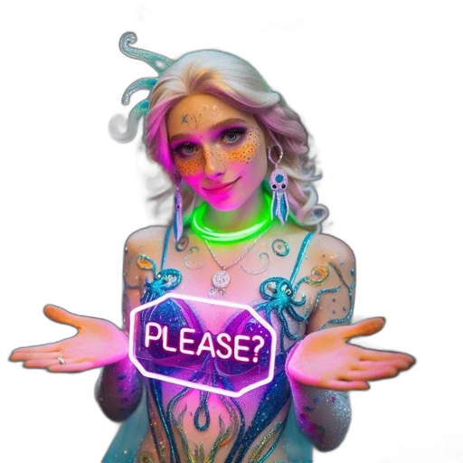 dress, jewelry, staff, robot transparent PNG cut-out