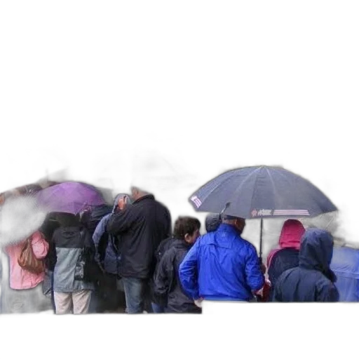 umbrella, jacket, staff, rain transparent PNG cut-out