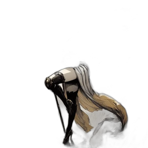 mask, hair, dress, creature transparent PNG cut-out
