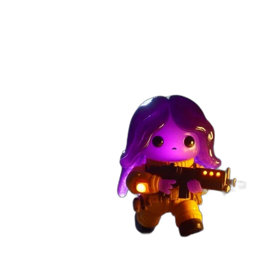 weapon, staff, creature, robot transparent PNG cut-out