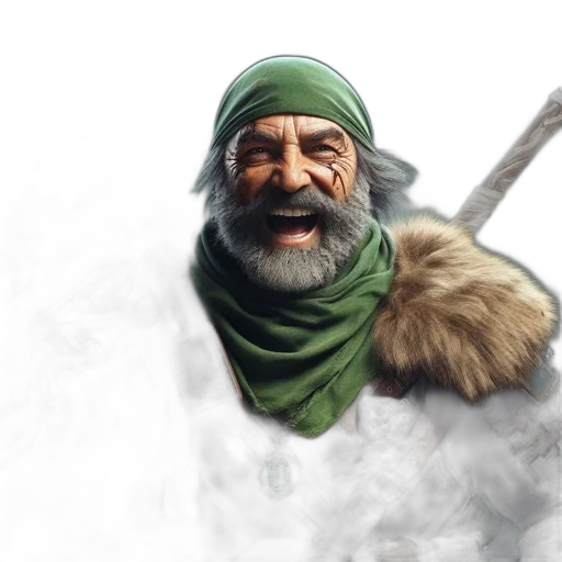 face, staff, sword, weapon transparent PNG cut-out