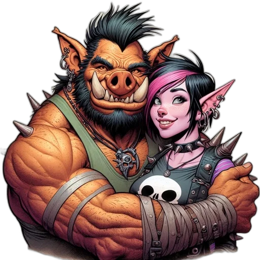 concept art, comic book art, fantasy art, pixel art transparent PNG cut-out