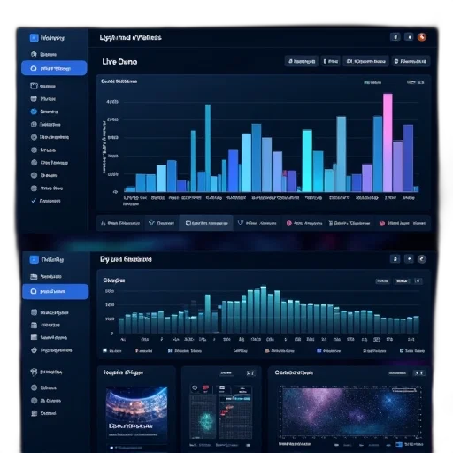cyberpunk, dashboard, live, demo transparent PNG cut-out