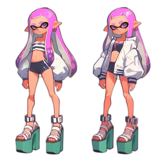 jacket, dress, weapon, shoes transparent PNG cut-out