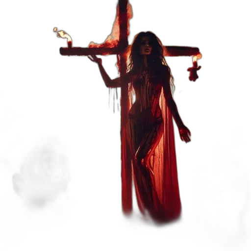 dress, staff, weapon, concept art transparent PNG cut-out