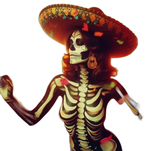 hat, mask, staff, face transparent PNG cut-out