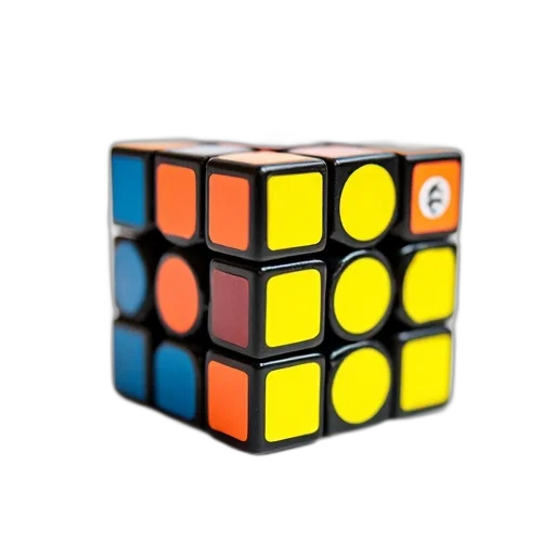 robot, 3d render, colorful, rubik transparent PNG cut-out