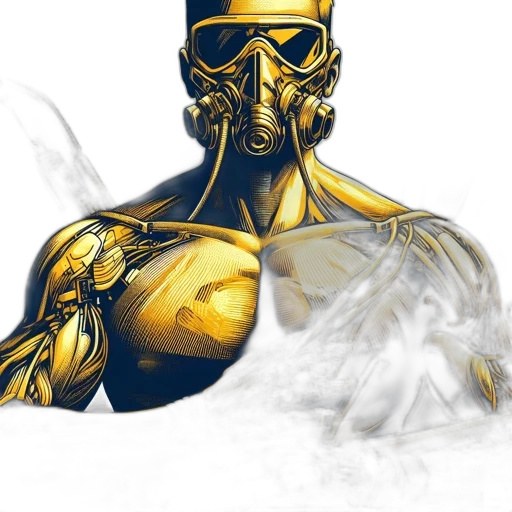 robot, mask, jewelry, face transparent PNG cut-out
