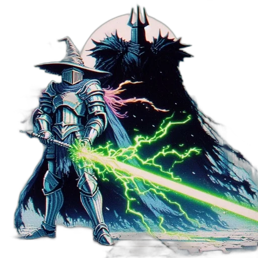 sword, staff, dragon, weapon transparent PNG cut-out
