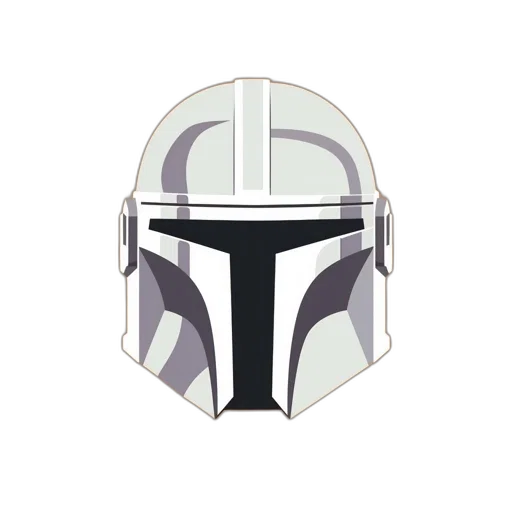 mask, weapon, concept art, 3d render transparent PNG cut-out