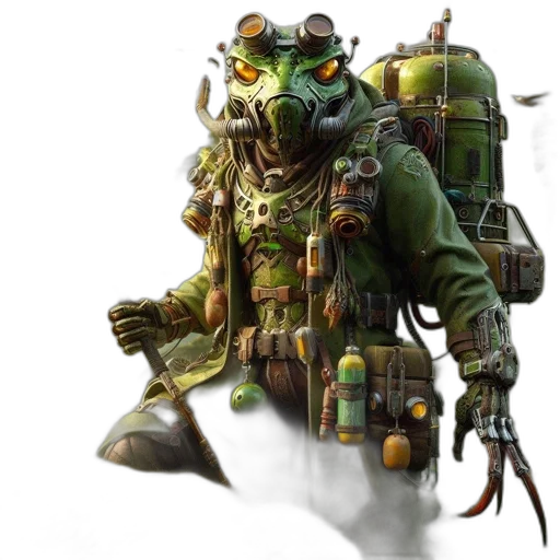 robot, mask, weapon, concept art transparent PNG cut-out