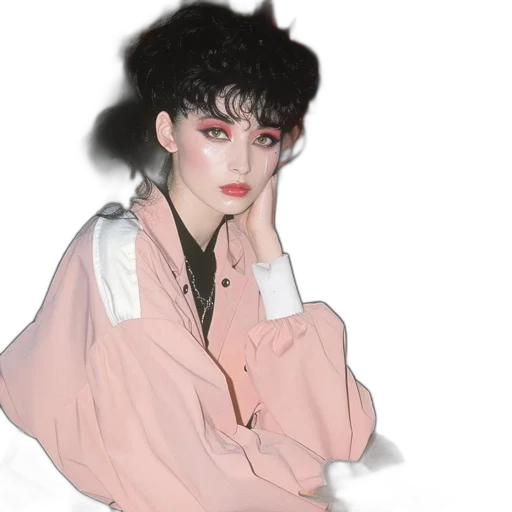 jacket, dress, hair, face transparent PNG cut-out