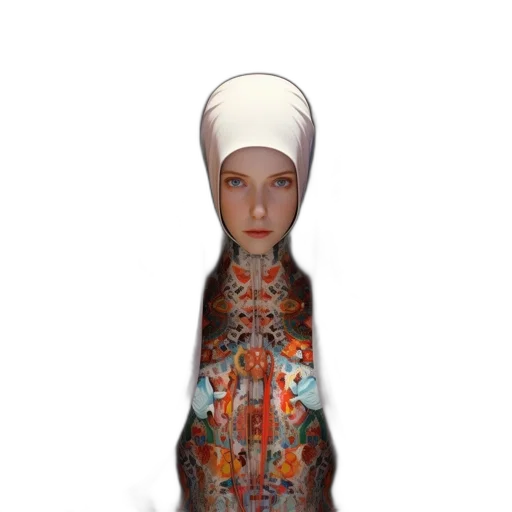 dress, robot, hat, jewelry transparent PNG cut-out