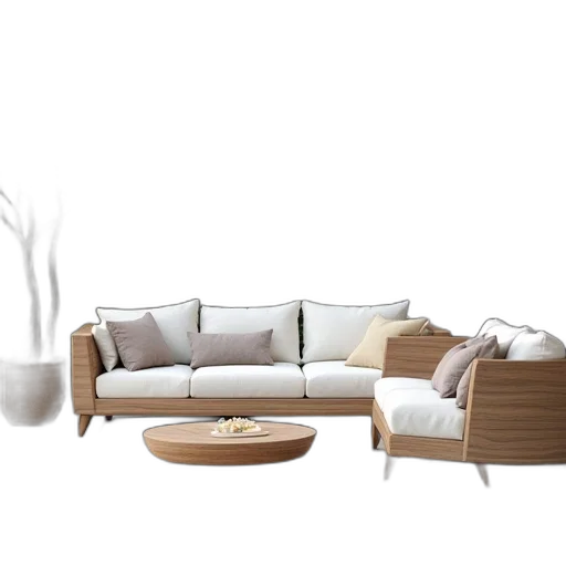 furniture, 3d render, photorealistic, concept art transparent PNG cut-out