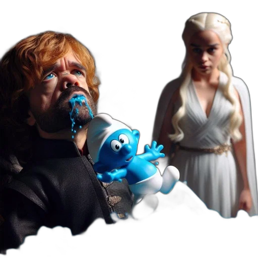 concept art, fire, comical, mix transparent PNG cut-out