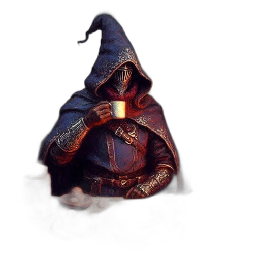 mask, staff, hat, creature transparent PNG cut-out
