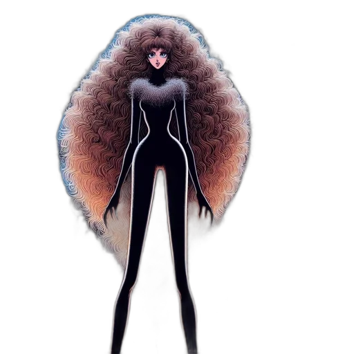 hair, creature, jacket, animal transparent PNG cut-out