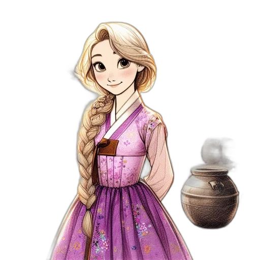 dress, staff, fantasy art, pixel art transparent PNG cut-out
