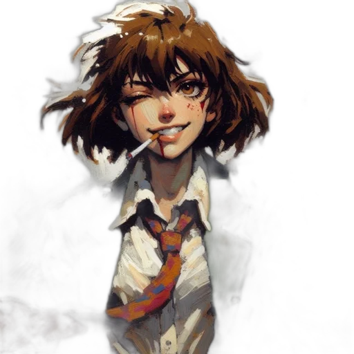 face, jacket, staff, creature transparent PNG cut-out
