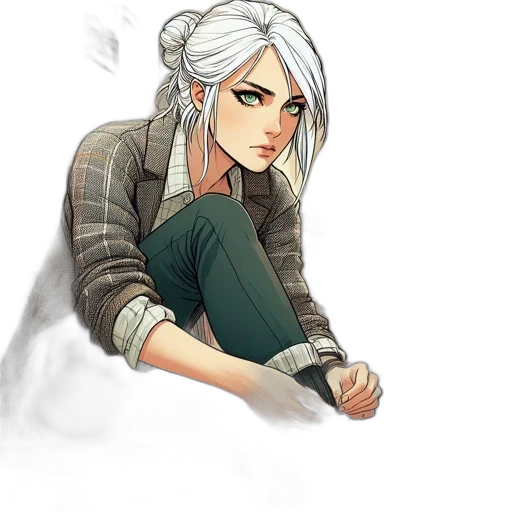 staff, face, jacket, jewelry transparent PNG cut-out