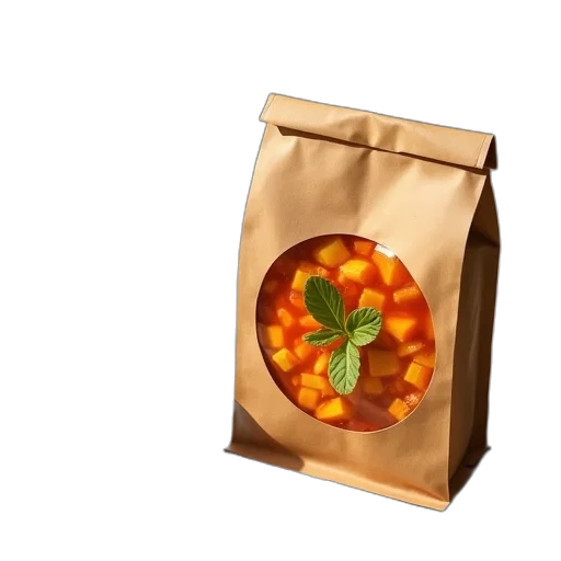 food, crown, 3d render, photorealistic transparent PNG cut-out