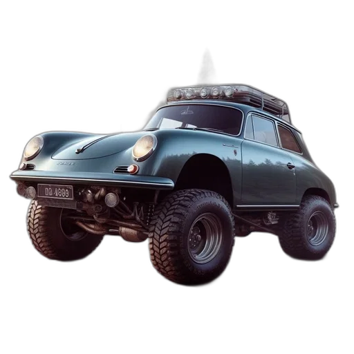 car, robot, concept art, 3d render transparent PNG cut-out
