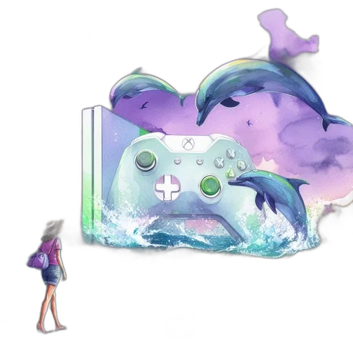 concept art, vaporwave, 3d render, fantasy art transparent PNG cut-out