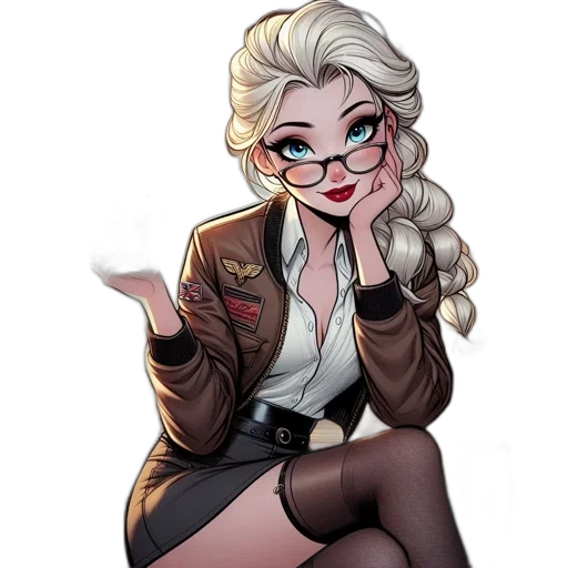 jacket, staff, cartoon, comic book art transparent PNG cut-out