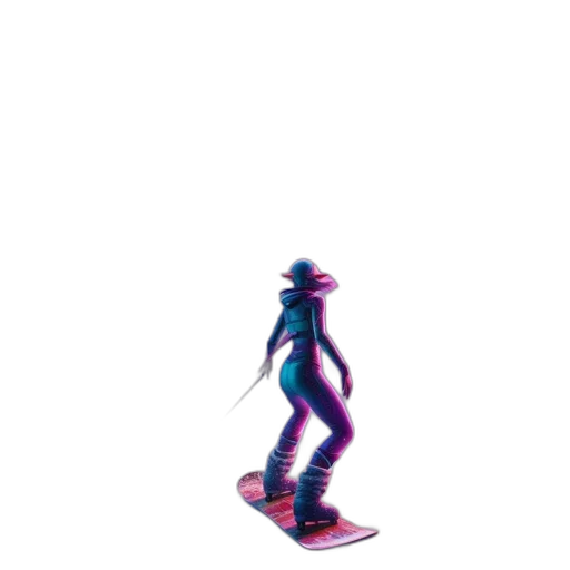 creature, robot, shoes, staff transparent PNG cut-out