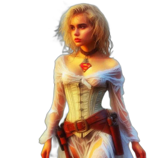 dress, fantasy art, concept art, comic book art transparent PNG cut-out