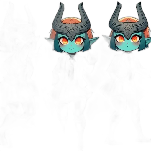 mask, dragon, concept art, 3d render transparent PNG cut-out