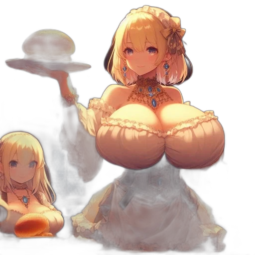 dress, food, concept art, fantasy art transparent PNG cut-out