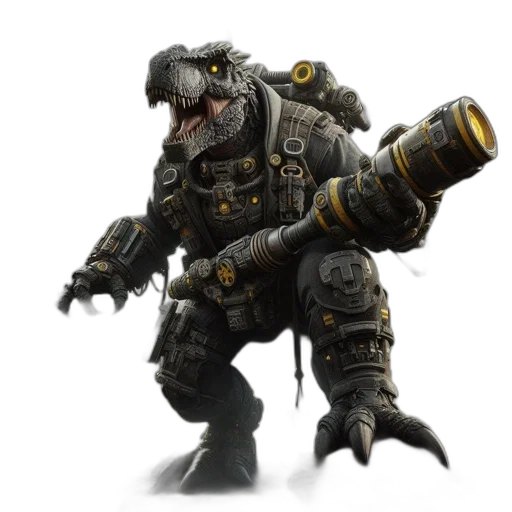 creature, animal, dragon, robot transparent PNG cut-out