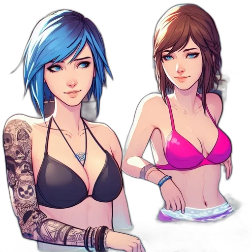 concept art, fantasy art, cyberpunk, cartoon transparent PNG cut-out