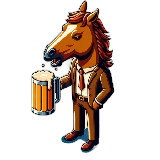 animal, jacket, pixel art, concept art transparent PNG cut-out