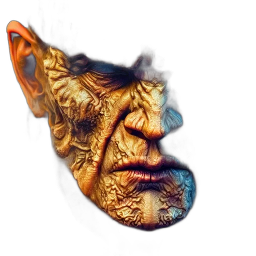 mask, face, dragon, creature transparent PNG cut-out