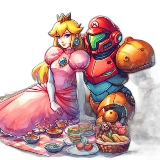 dress, crown, robot, food transparent PNG cut-out