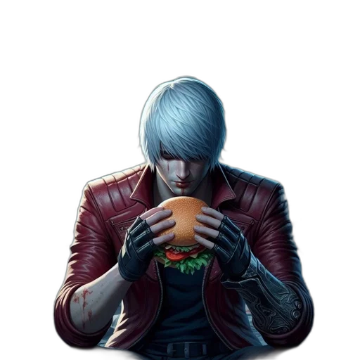 food, jacket, robot, face transparent PNG cut-out