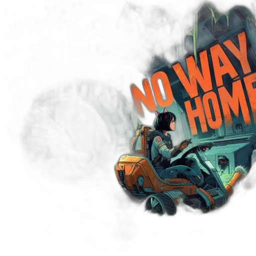 concept art, comic book art, eerie, alien transparent PNG cut-out