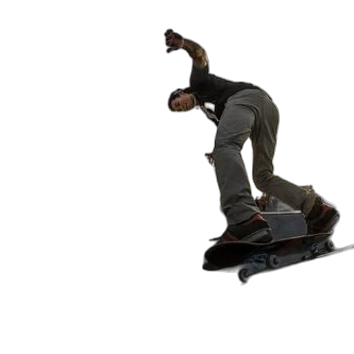 3d render, concept art, photorealistic, skateboarder transparent PNG cut-out