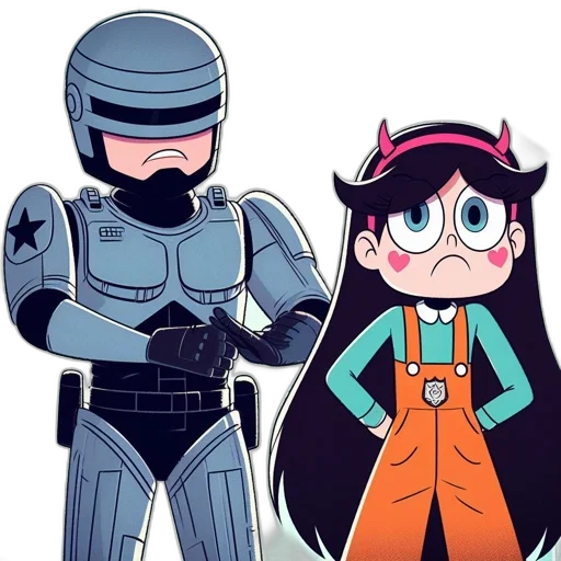 robot, weapon, staff, cartoon transparent PNG cut-out