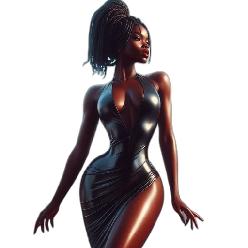 dress, concept art, comic book art, fantasy art transparent PNG cut-out