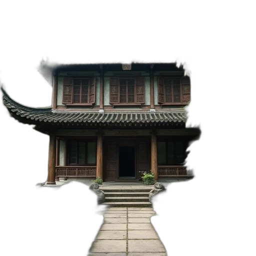 building, dragon, staff, face transparent PNG cut-out